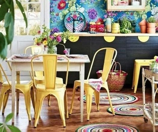 Colorful yellow kitchen options via Hus & Hem | Yellow Kitchen Inspiration #Bekob