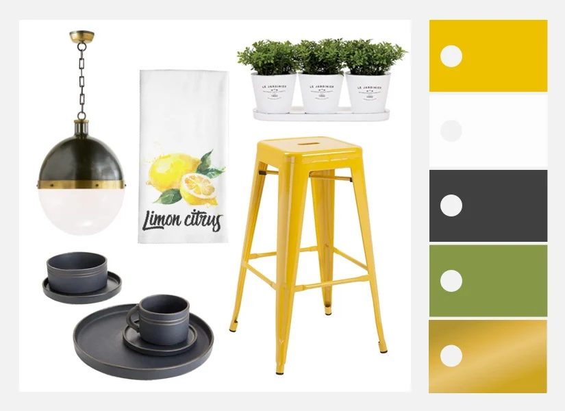 Sunny Yellow Kitchen Decorating options
