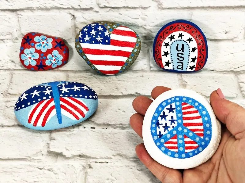 painted rocks.