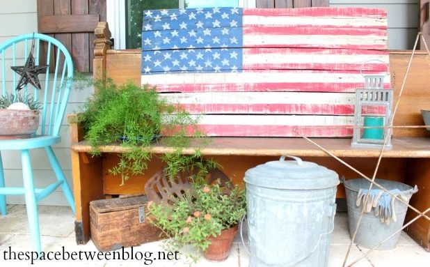 Handmade Pallet Slat Flag