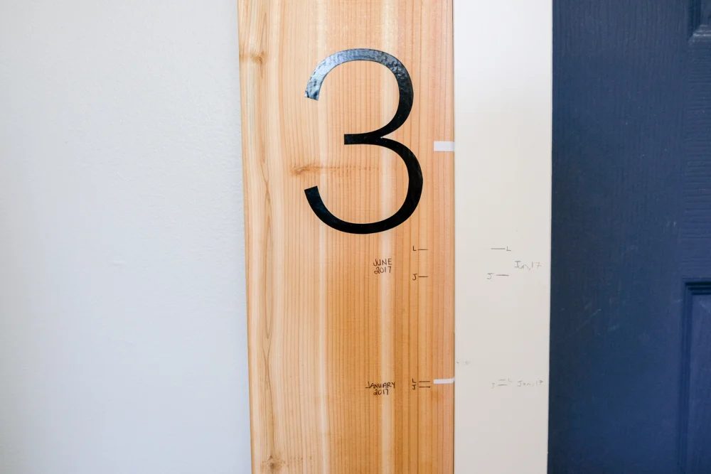 clearly straightforward Kids Measuring Ruler Handmade Growth Chart