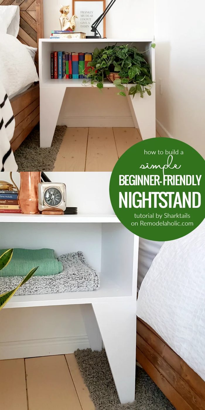 How to build a direct and straightforward nightstand | first-time friendly building walkthrough by Sharktails on Bekob.com
