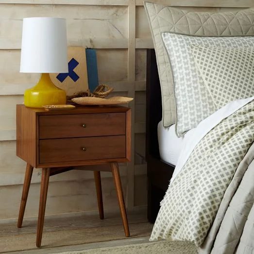 Mid Century Nightstand Acorn C