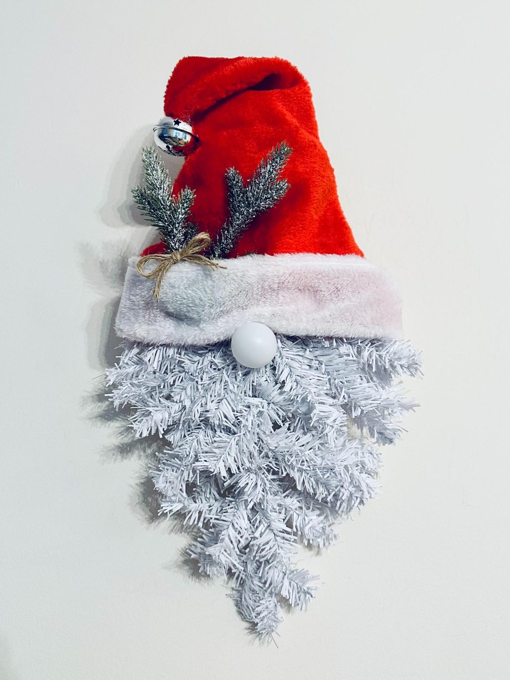 Dollar Tree Christmas Gnome Wreath walkthrough, Bekob (13)