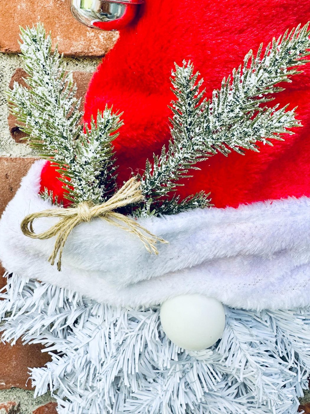 Dollar Tree Christmas Gnome Wreath walkthrough, Bekob (22)