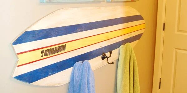 Surfboard Decor, well fitted for a Beach House!