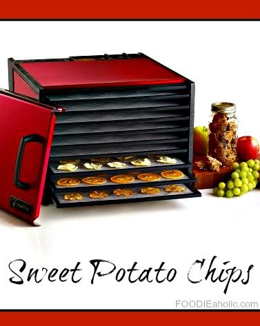Sweet Potato Chips | FOODIEaholic.com #recipe #cooking #dehydrated #snack