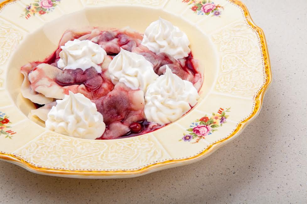 Sweet and Sour Cherry Vareniki Dumplings