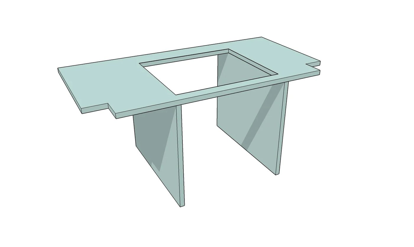 Workbench Model Steps 10.0 Table Saw Shelf And Supports