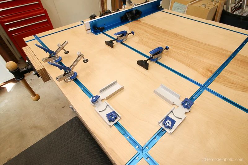 Rockler T-Track System for Clamping | Handmade Router Table and Table Saw Workbench Building Plan #Bekob