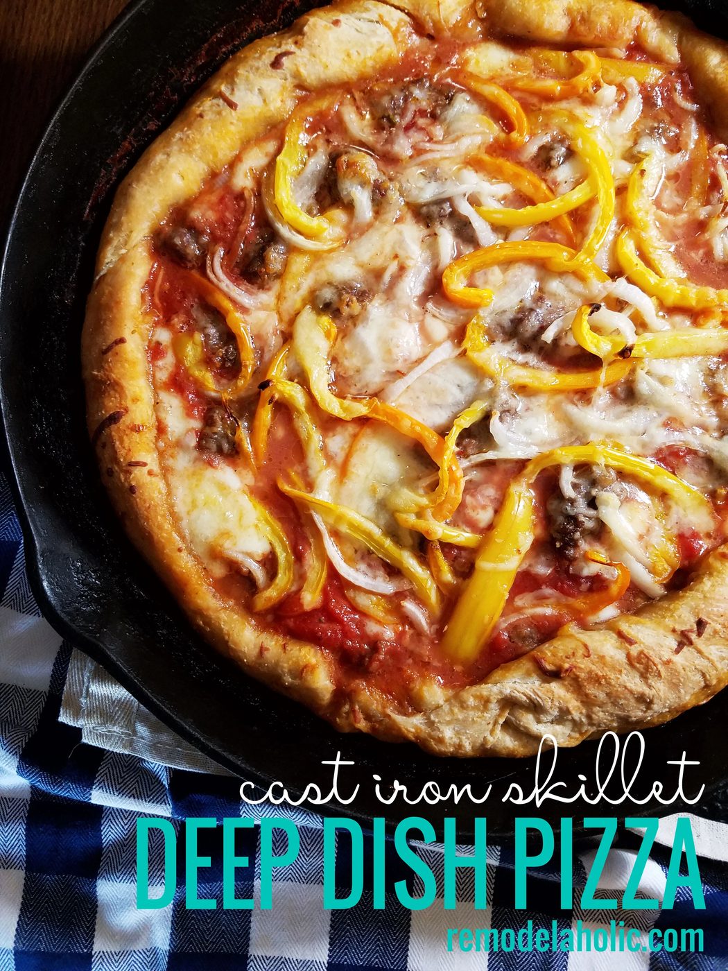 one pan deep dish pizza 1