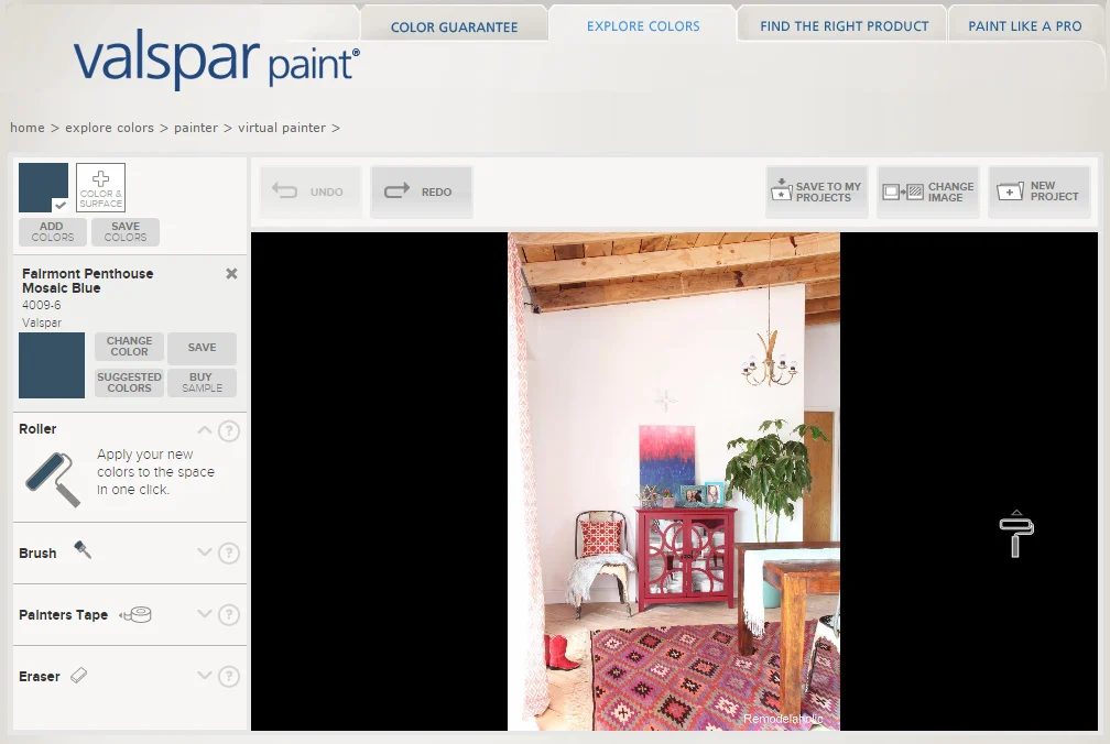 7 free online tools to test paint color before you buy - Valspar Virtual Painter