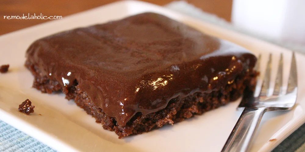 Texas Sheet Cake With Nutella Glaze Frosting Recipe