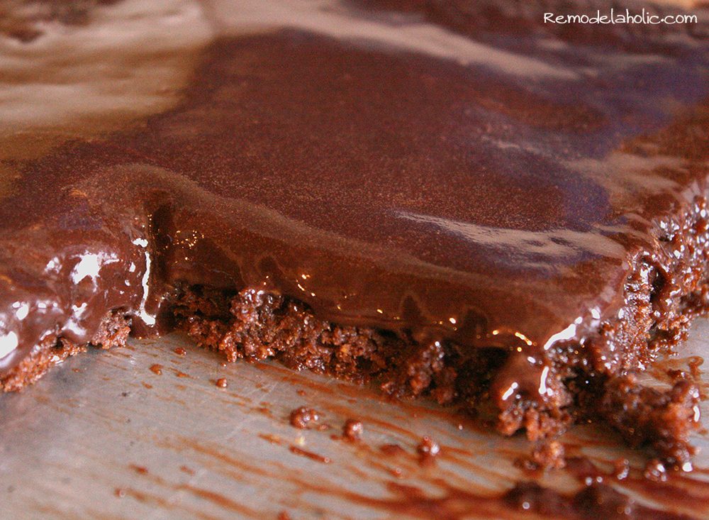 Texas Sheet cake with Nutella glaze frosting 006 copy