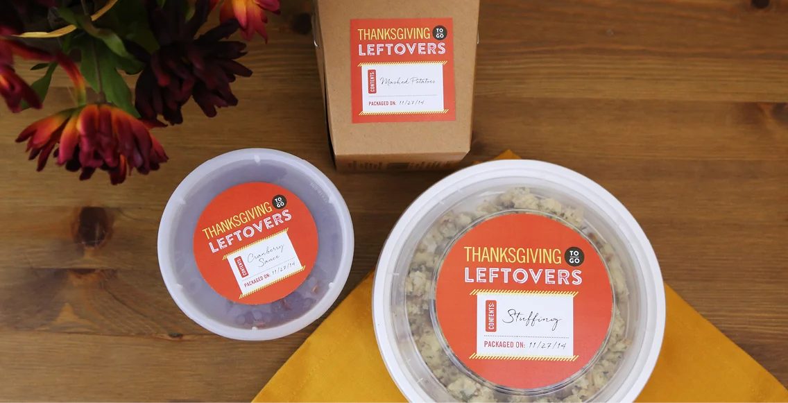 Thanksgiving Leftover Ready-to-print Labels
