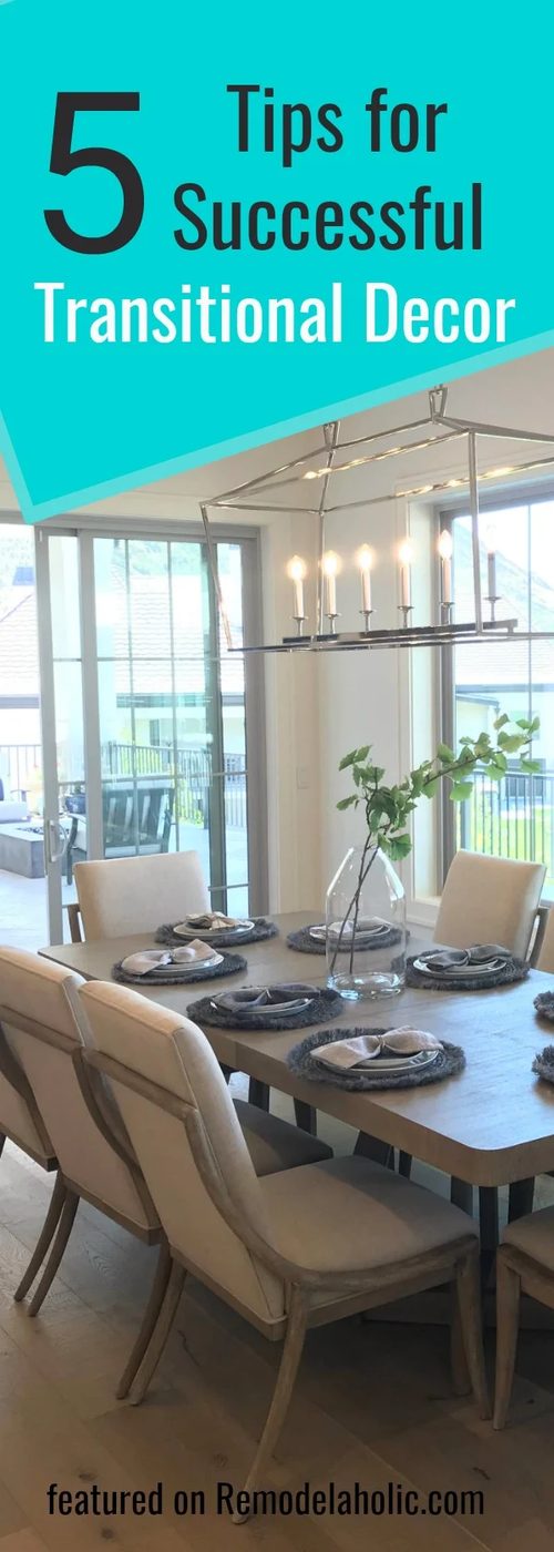5 Tips for Successful Transitionial Decor