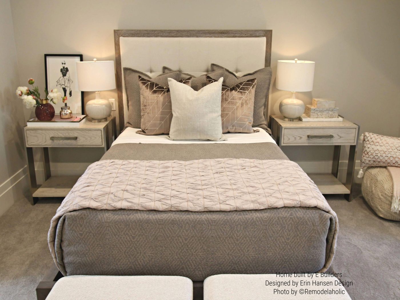 striking Transitional Decorating, Master bedroom