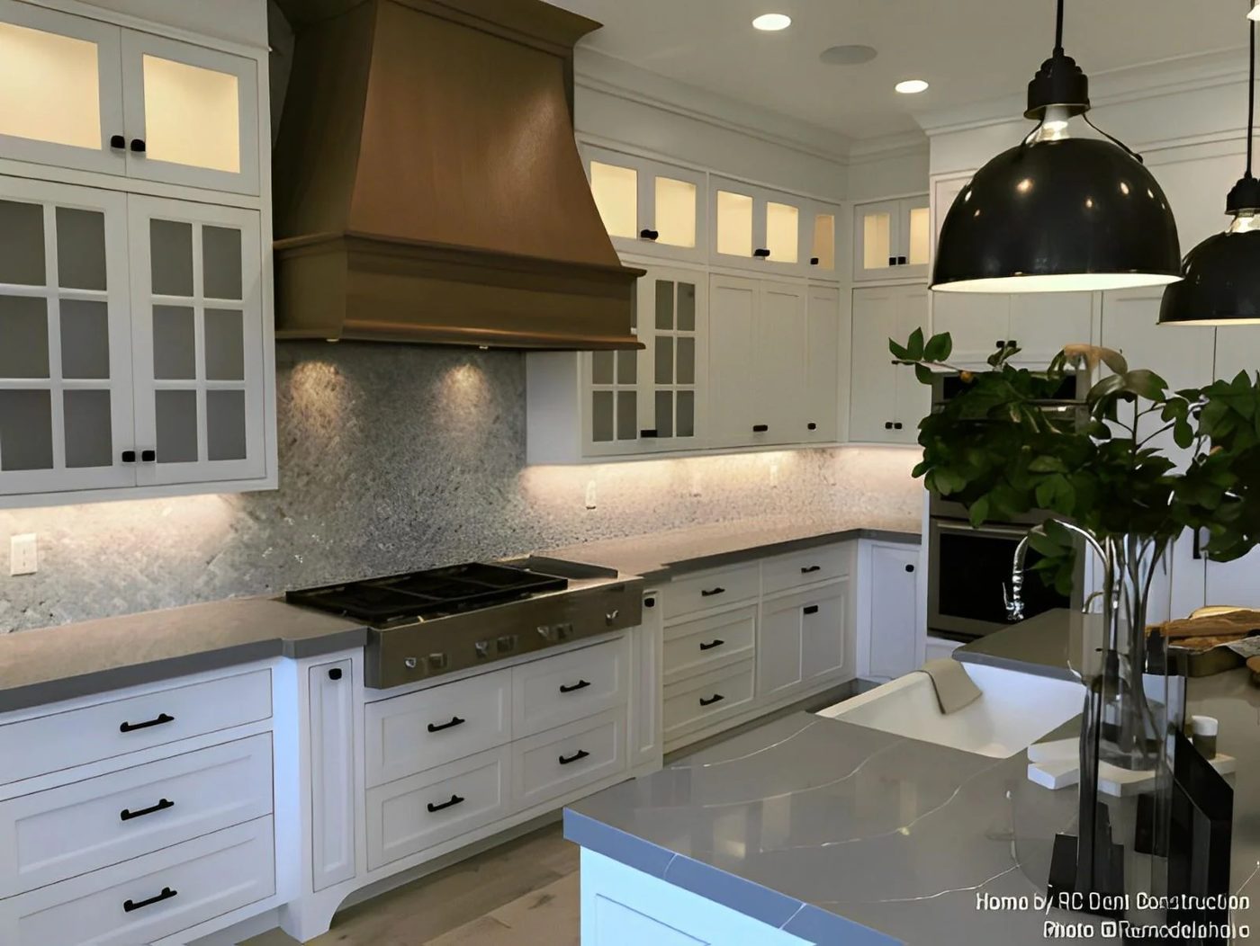 Modern White Kitchen With Farmhouse Touches RC Dent Construction And Remedy Furniture And Design Utah Valley Parade Of Homes Featured On Bekob 450x338 (1)