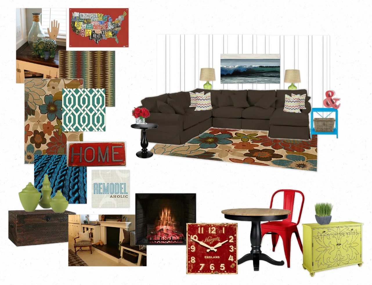 Family Room Mood Board Inspiration