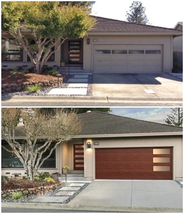 Upgrade Garage Door, Mid Century Curb Appeal To Add Home Value #Bekob