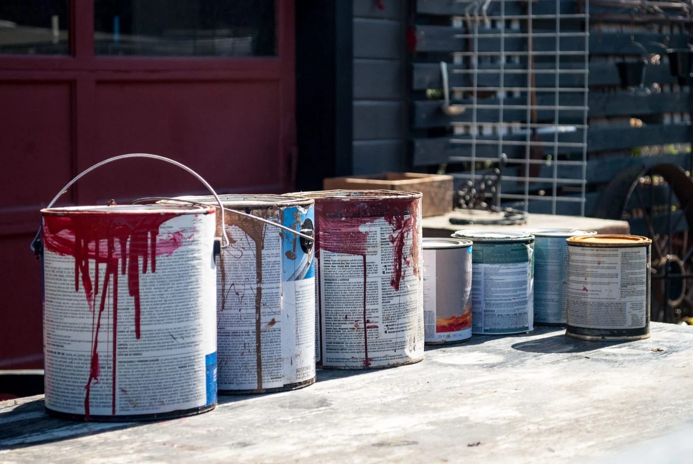 Old Paint Cans