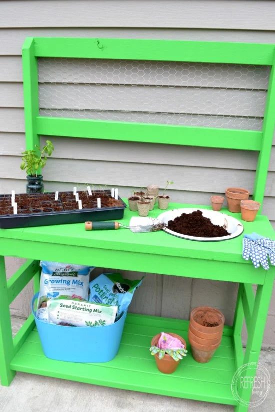 Build With 2x4s, Potting Bench, Refresh Living