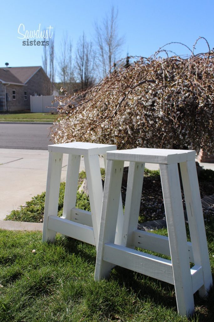 Build With 2x4s, Diy Barstools, Sawdust Sisters