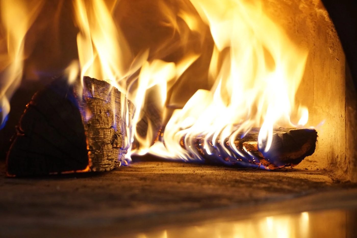 Traditional Wood Fireplace