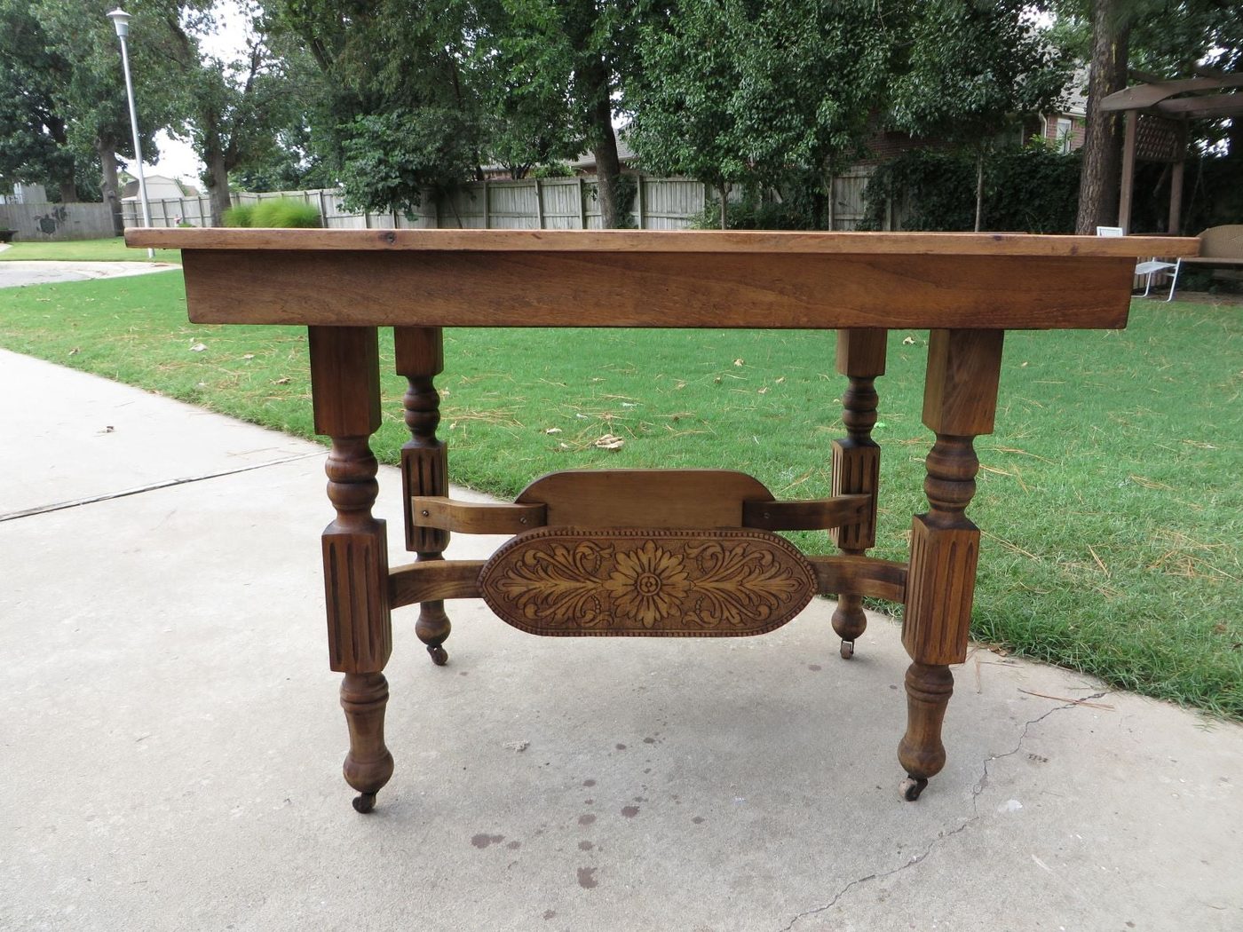 How To Refinish Carved Wooden Furniture Beckwiths Treasures On @Bekob Stripped 1