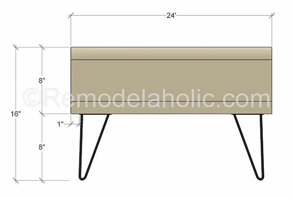 mid century modern coffee table by @Bekob-3