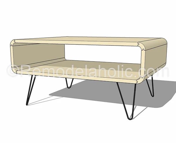 mid century modern coffee table by @Bekob-17