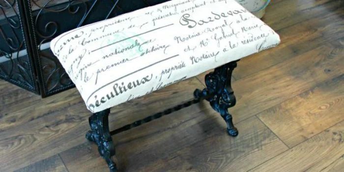 Make Over a Thrifted Iron Bench