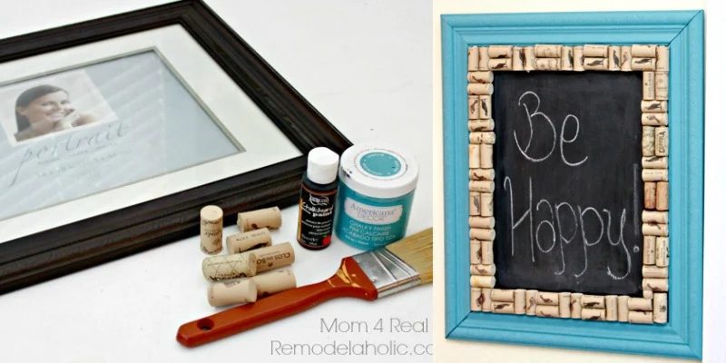 Thrifted Picture Frame Turned Chalkboard