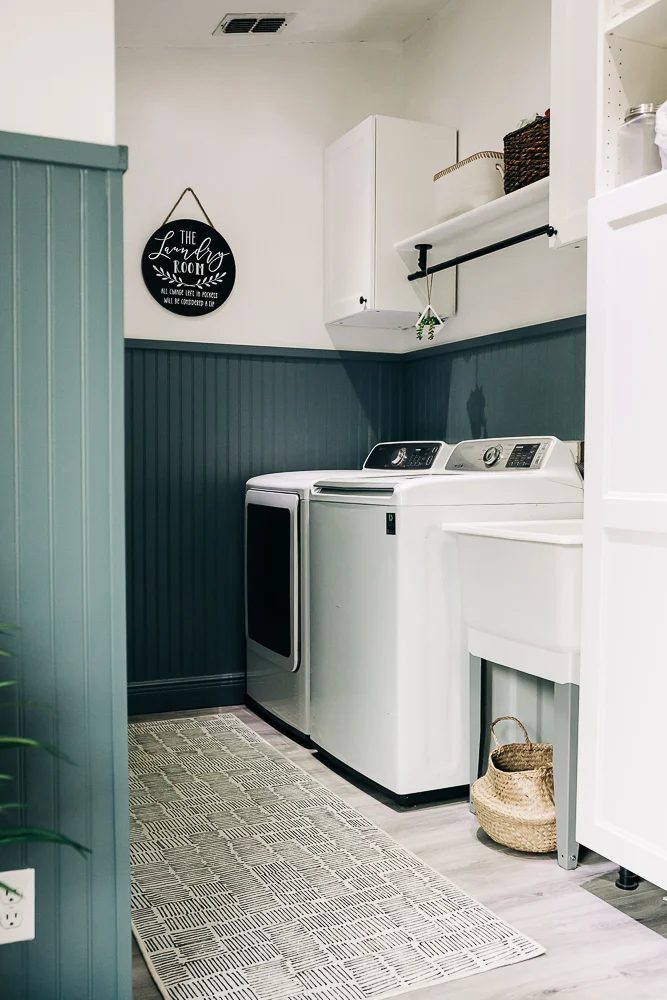 Small Laundry Room options, Painted Beadboard By Crazy Life With Littles On Bekob