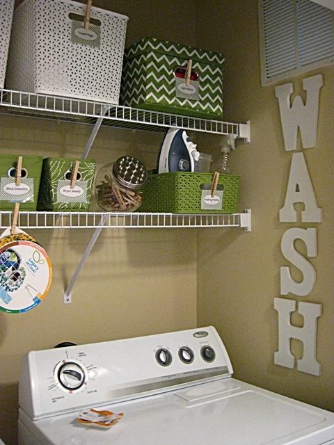 small laundry room closet makeover, Eat Sleep Decorate