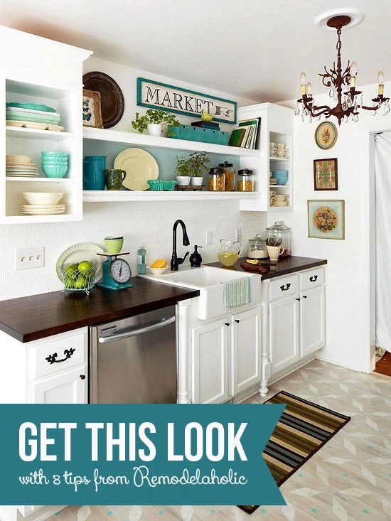 Get This Look: Luxury and Style in a Small Kitchen | Bekob.com #getthislook #smallkitchen #decorating #tips @Bekob