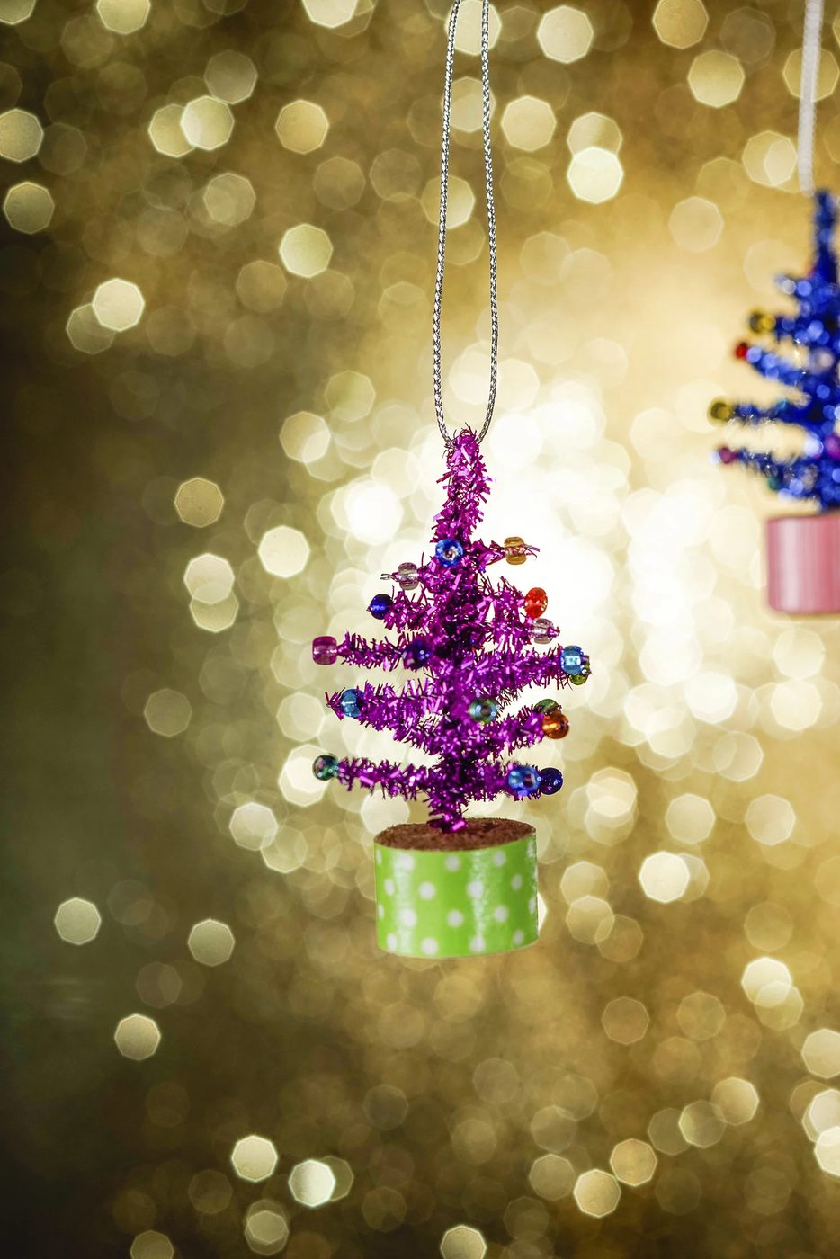 Tiny Tinsel Trees