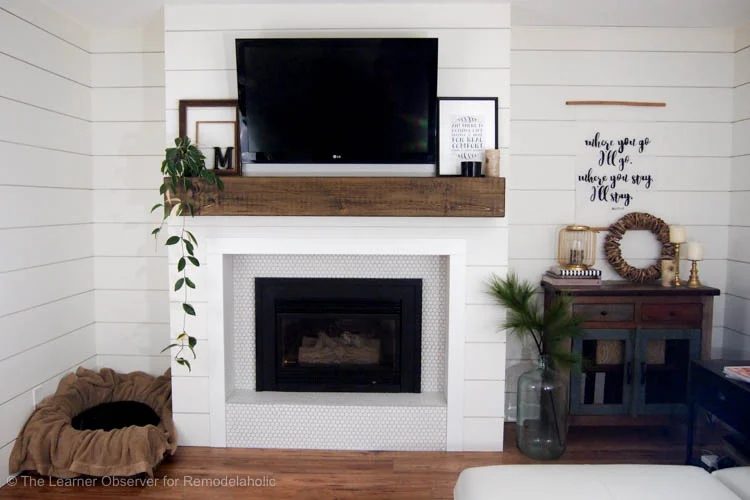 Fireplace And Mantle Makeover The Learner Observer For Bekob 5