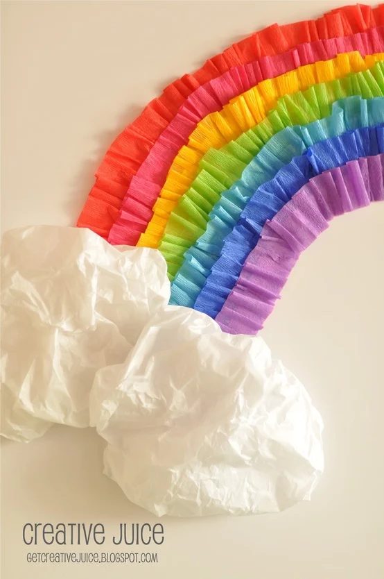 Streamer Rainbow for St. Patricks Day by Get Creative