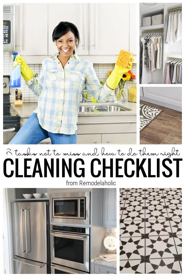 Cleaning Checklist Tasks Not To Forget, From Bekob