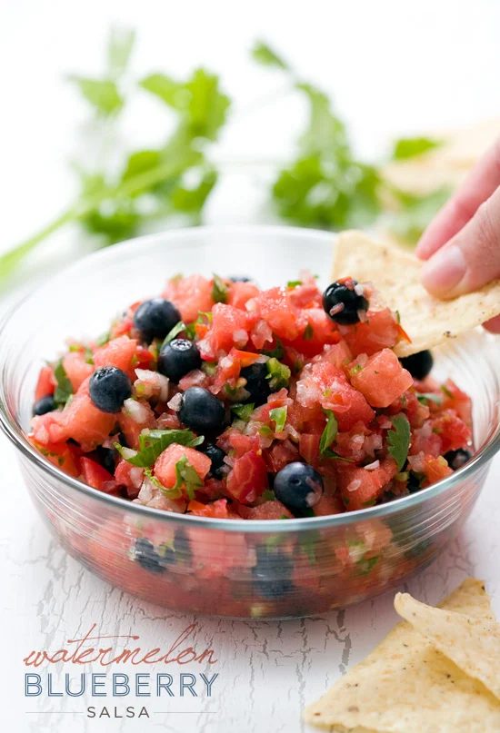 4th of July blueberry watermelon salsa recipe