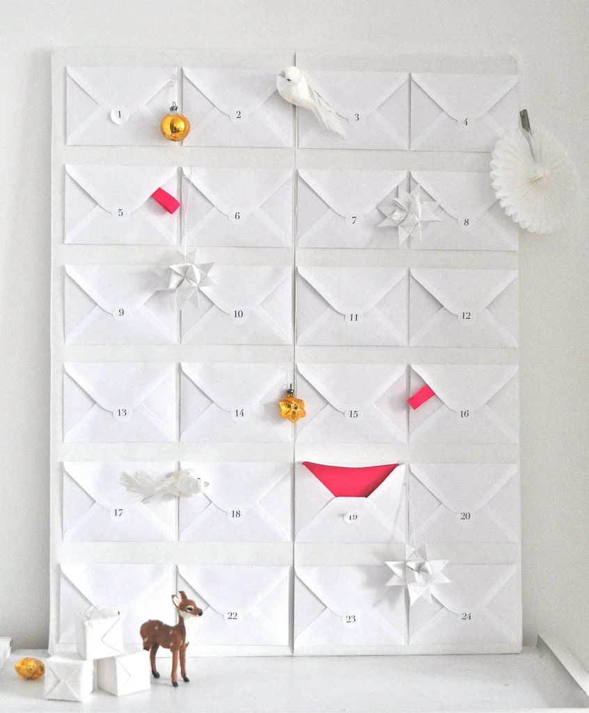 envelope advent calendar, Few Things From My Life via Bekob