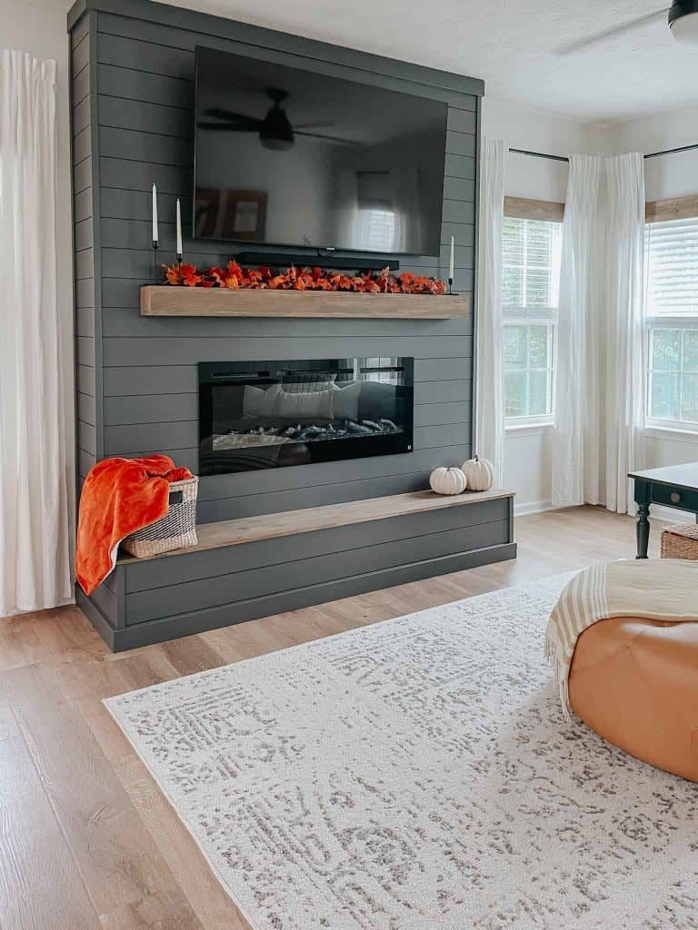 Diy Shiplap Electric Fireplace, Simply Handmade Home Featured On Bekob