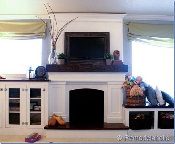 Faux Fireplace Mantel Built Ins Bekob