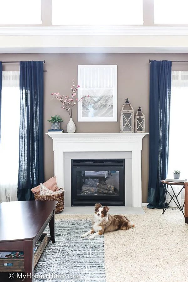 Fireplace Makeover With Spray Painted Tile Surround, My Homier Home Featured On Bekob