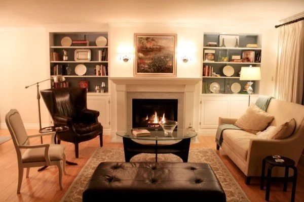 New Fireplace Install and Remodel with Built-Ins