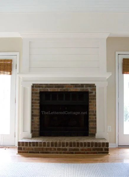 Brick Fireplace Makeover