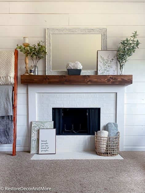 Handmade Faux Brick Fireplace Redo From Tile, Restore Decor And More Featured On Bekob
