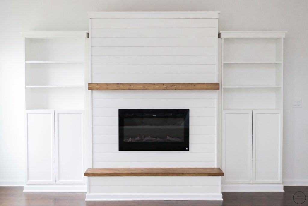 Electric Fireplace And Built In Ikea Bookcases, Free And Unfettered Featured On Bekob