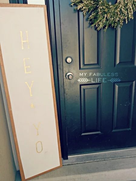oversized welcome sign for the porch, My Fabuless Life on Craftaholics Anonymous